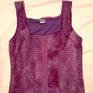 Glitter Purple Bustier corset top